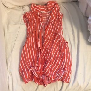 Lush Striped Tie-Shirt